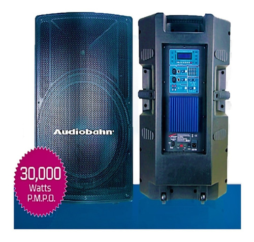 Bocina Activo Súper Potente 18 Audiobahn Amplificado 30000w