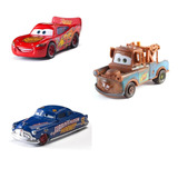 Kit 3 Miniaturas Carros Disney - Mc Queen / Hudson / Matte