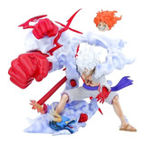 Figura De Acción Luffy Gear Five 5 - 28cm One Piece