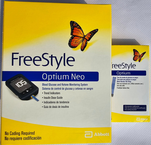 Pack Freestyle Optium Neo Glucómetro  Con 25 Tiras