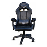 Silla Gamer/oficina Ergonómica Cuero Sintético Color Negra