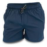 Short De Baño Malla Hombre Liso Azul Secado Rapido Briganti 