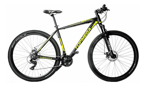 Mountain Bike Topmega Mtb Sunshine R29 16  21v Frenos De Disco Mecánico Cambios Shimano Tourney Ty300 Color Negro  