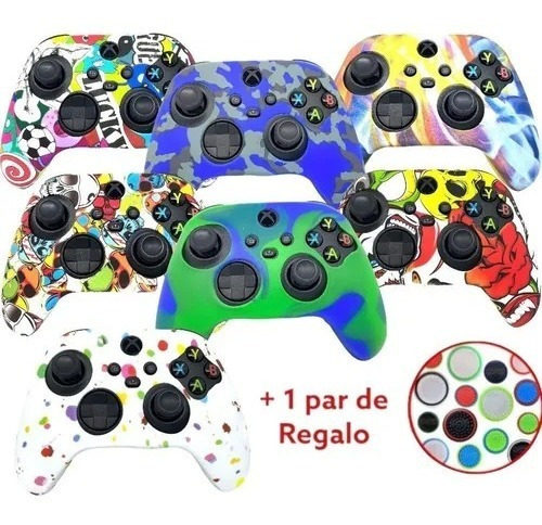 14 Funda Protectora Xbox Series S  X Silicón Control + Grips