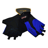 Guantes Dedo Cortos Sintex 60066 M Negro Azul Con Gel