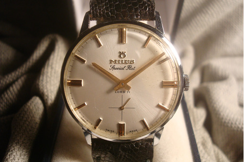 Exclusivo Reloj Milus Lord 71 Antiguo Hombre Año 1960 Unico!