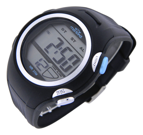 Reloj Montreal Hombre Ml1650 Digital Alarma Luz Cronómetro