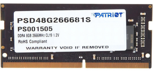 Memoria Ram Signature  8gb 1 Patriot Psd48g266681s