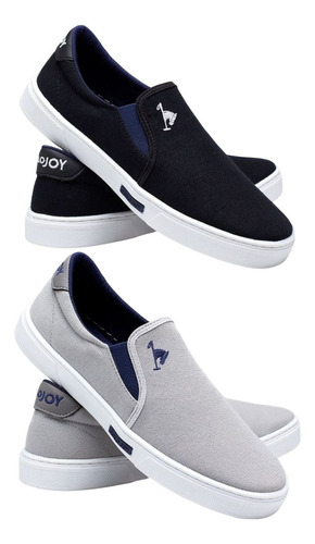 Combo 2 Pares Tenis Masculino Polo Joy Casual Slip On Iate