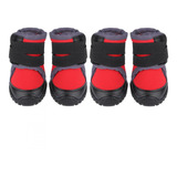 4pcs Moda Mascota Cachorro Zapatos Grandes Perro Antidesliza