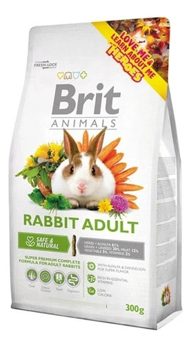 Alimento Brit Animals Rabbit Adult 300g