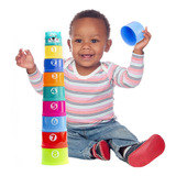 Brinquedo Pote De Empilhar Encaixar Diversão Infantil Bebê
