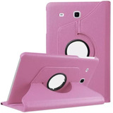 Funda Para Tablet Samsung P205 Rosa Proteccion Completa 360