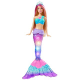 Barbie Fantasía Muñeca Sirena Luces Brillantes Con Luces Que Se Activan Con El Agua Para Niñas De 3 Años En Adelante