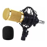 Microfone Condensador Profissional Com Fio