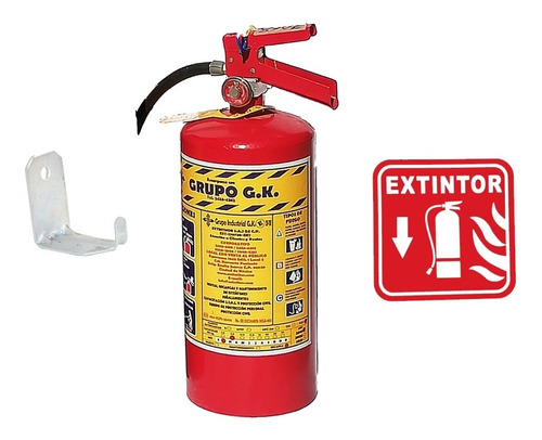 Extinguidor 4.5 Kg Polvo Quimico Seco Tipo Abc Certificado