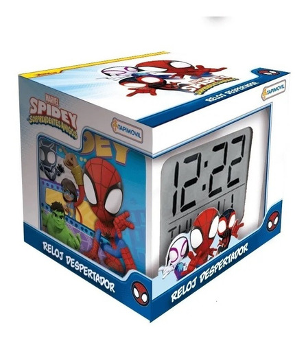 Reloj Despertador Infantil Digital Spiderman Hombre Araña