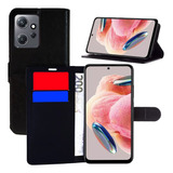 Capinha Carteira Para Redmi Note 12 4g + Pvidro 3d 