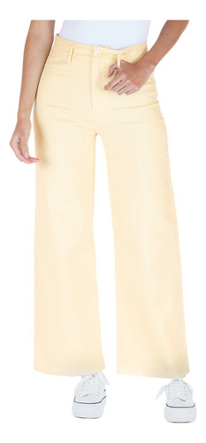 Pantalón Gabardina Acampanado Para Mujer Quarry