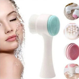 Escova Limpeza Facial 2 Em 1 Massageadora Esponja Skin Care
