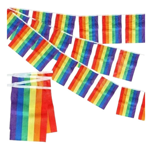  Guía Banderines Lgbt Pride Marcha Orgullo 7 Mts 30 Banderin