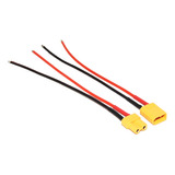 Conector Xt30 Macho Hembra Cable Siliconado Cal. 20 Awg 10cm