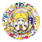 51 Sailor Moon Cartoon Graffiti Animação Decoração Mala