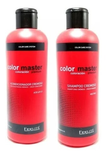 Combo Fidelite Color Master Shampoo Neutro + Acondic Ph 4.5