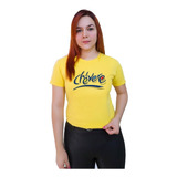 Polera Dama Estampada 100%algodon Letras Chevere Venezuela