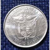 Moneda De Medio Balboa Del Año 2018, Excelente Estado 