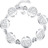 Pulsera De Plata 925 Arbol De La Vida Dama Mujer Elegante