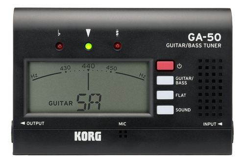 Afinador Korg Ga50 Compacto P/ Guitarra Baixo Violão