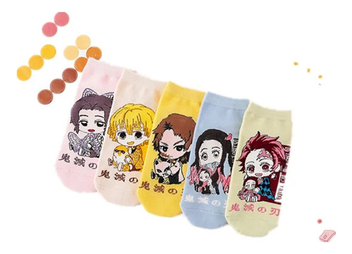 Calcetas Algodón X 2 Pares Animé Kimetsu No...