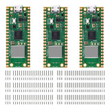 Geeekpi 3 Piezas Raspberry Pi Pico W Con Cabezales De Pines,