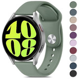 Malla De Silicona Para Samsung Galaxy Watch 6 40 47mm Verde