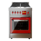 Cocina Morelli Vintage Touch 600 Gas/eléctrica Roja P. Visor Color Rojo
