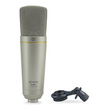 Microfono Krieg K-100u De Condensador De Estudio Usb C/estuc Color Plata