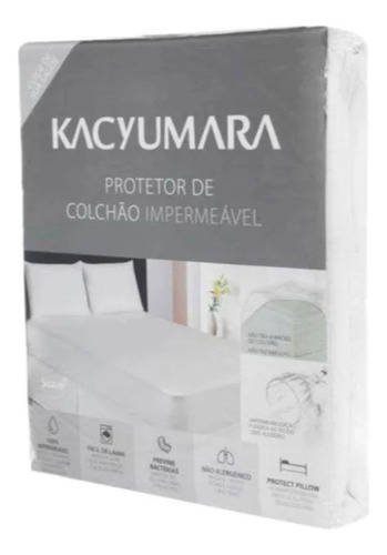 Protetor Colchão Impermeável Kacyumara 1,20 Solteiro King