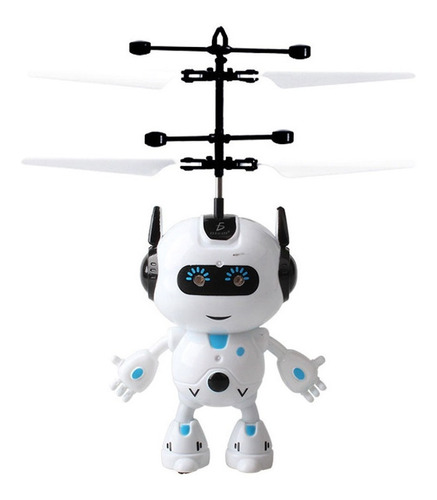 Mini Drone Robot Espacial Volador Con Luces Led Sensor Manua