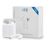 Auriculares Bluetooth Inalámbricos Táctiles 112 Tws, Recargables, Color Blanco