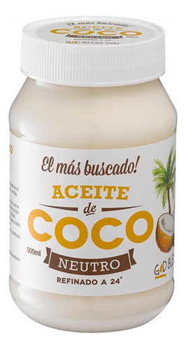 Aceite De Coco God Bless You Neutro 500ml