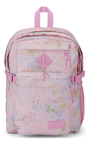 Mochila Jansport Main Campus Estampado Color Simplified Floral Diseño De La Tela Liso