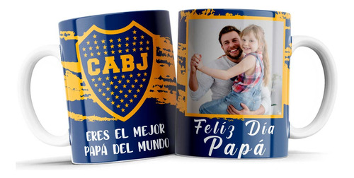 Taza Personalizada Día Del Padre Con Su Foto Fútbol V Clubes