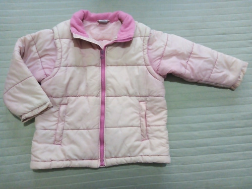 Campera / Chaleco 2 En 1 Nena Marca Coniglio Talle 6 Rosa 