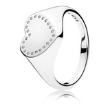 Anillo Pandora Sello De Corazón Talla 56=8