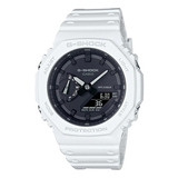 Reloj Casio G Shock Ga-2100-7a Original Para Hombre Color De La Correa Blanco Color Del Bisel Blanco Color Del Fondo Negro