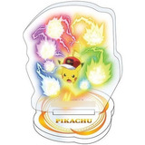 Pokemon Figura Stand Acrílico De Pikachu Marca Bandai