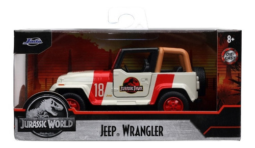 Jeep Wrangler Jurásico Escala 1:32 Jada