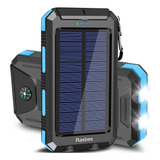 Cargador Solar, Batera Porttil Ipx5 De 20000 Mah Impermeable