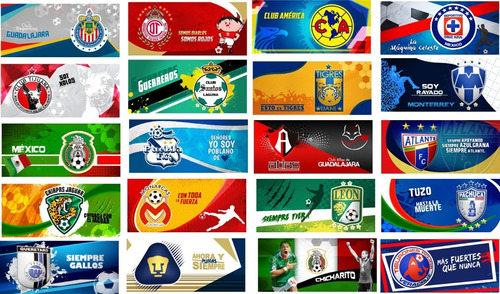 20 Plantillas Para Sublimar Tazas Equipos Soccer Mexico